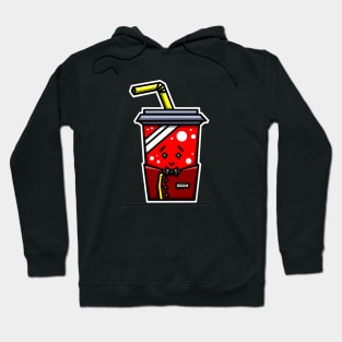 Cute Cup of Soda Pop in a Movie Theatre Usher Uniform - Junk Food Gift - Soda Hoodie